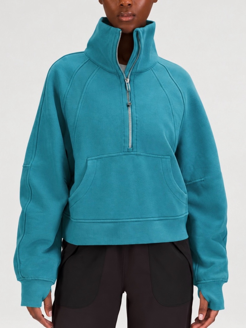lululemon XS/S Scuba Oversized Funnel Neck Half Zip Sweatshirt